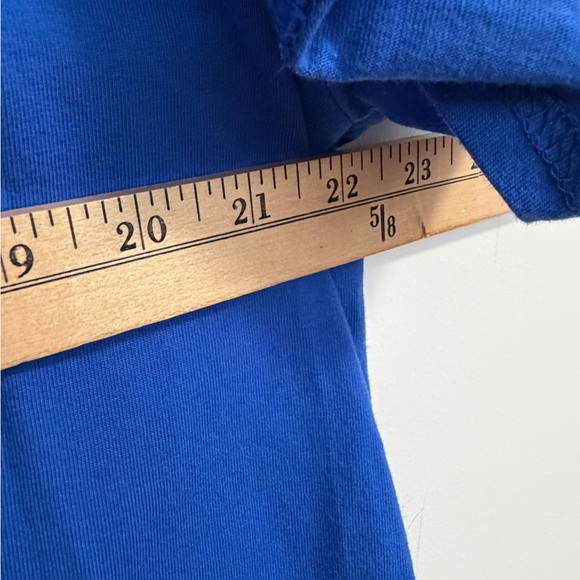 Skater Style Blue Short Sleeve Men's Tee - slightly longer back - Picture 12 of 12